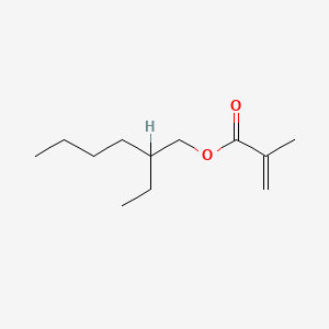 Molecular structure of 2-Ethylhexyl methacrylate
