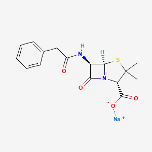 Molecular structure of Penicillin G sodium salt