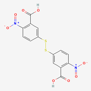 Molecular structure of 3-Carboxy-4-nitrophenyl disulfide