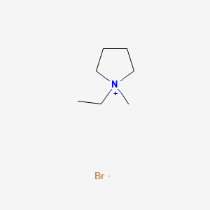 Molecular structure of 1-Ethyl-1-methylpyrrolidinium bromide