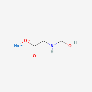 Molecular structure of Sodium hydroxymethyl glycinate