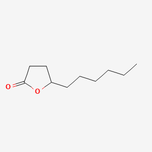 Molecular structure of gamma-Decalactone