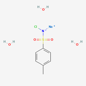 Molecular structure of Chloramine-T trihydrate