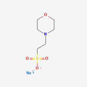 Molecular structure of MES sodium salt
