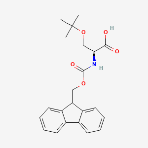 Molecular structure of Fmoc-O-tert-Butyl-L-serine