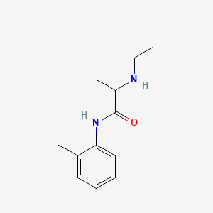 Molecular structure of Prilocaine