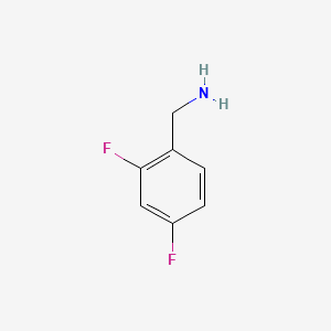 Molecular structure of 2,4-Difluorobenzylamine