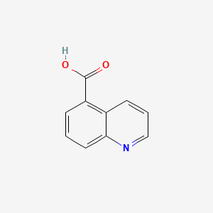 Molecular structure of Quinoline-5-carboxylic acid