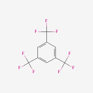 Molecular structure of 1,3,5-Tris(trifluoromethyl)benzene