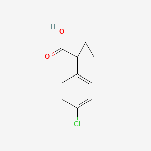 Molecular structure of 1-(4-Chlorophenyl)cyclopropanecarboxylic acid
