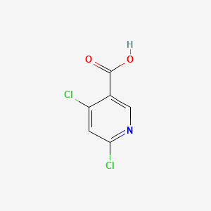 Molecular structure of 4,6-Dichloronicotinic acid