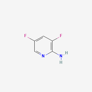 Molecular structure of 2-Amino-3,5-difluoropyridine