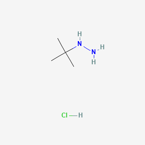 Molecular structure of tert-Butylhydrazine hydrochloride