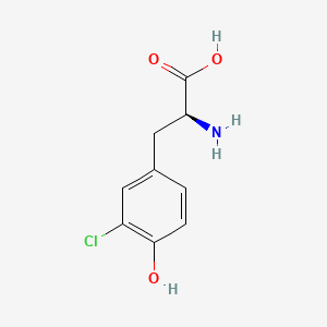 Molecular structure of 3-Chloro-L-tyrosine