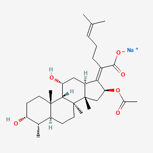 Molecular structure of Sodium fusidate