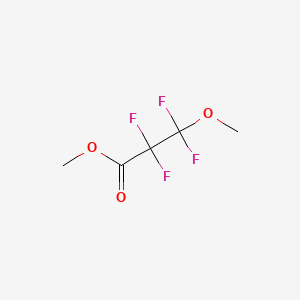 Molecular structure of methyl 2,2,3,3-tetrafluoro-3-methoxypropionate