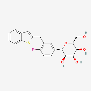 Molecular structure of Ipragliflozin