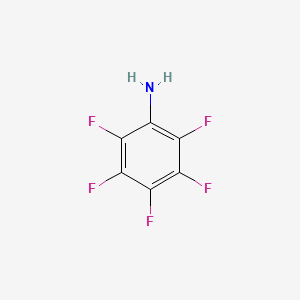 Molecular structure of 2,3,4,5,6-Pentafluoroaniline