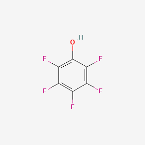 Molecular structure of Pentafluorophenol