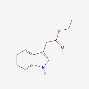 Molecular structure of Ethyl 3-indoleacetate