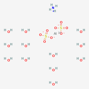 Molecular structure of Aluminium ammonium sulfate dodecahydrate