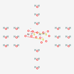 Molecular structure of Aluminium sulfate octadecahydrate