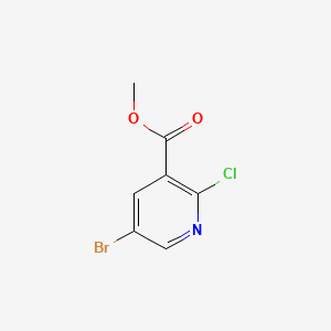 Molecular structure of Methyl 5-bromo-2-chloropyridine-3-carboxylate
