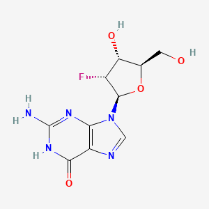 Molecular structure of 2-Deoxy-2-fluoroguanosine