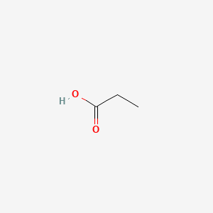 Molecular structure of Propionic acid
