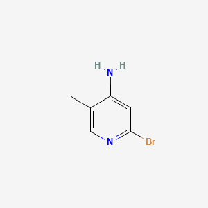 Molecular structure of 2-Bromo-5-methylpyridin-4-amine