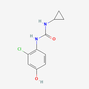 Molecular structure of 1-(2-chloro-4-hydroxyphenyl)-3-cyclopropylurea