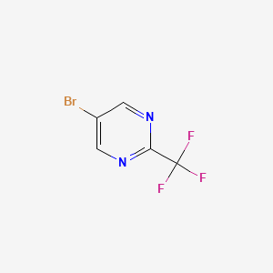 Molecular structure of Pyrimidine, 5-bromo-2-(trifluoromethyl)-