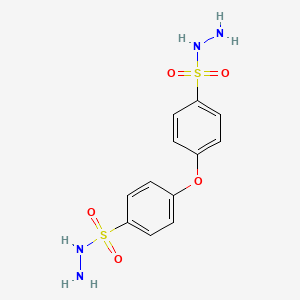 Molecular structure of 4,4-Oxybis(benzenesulfonyl hydrazide)