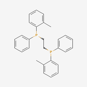 Molecular structure of 1,2-Bis((R)-phenyl(o-tolyl)phosphino)ethane