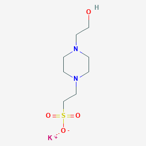 Molecular structure of HEPES potassium salt