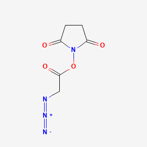 Molecular structure of NHS-Ac-N3
