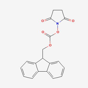 Molecular structure of N-(9-Fluorenylmethoxycarbonyloxy)succinimide