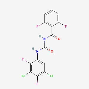 Molecular structure of Teflubenzuron