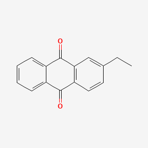 Molecular structure of 2-Ethyl anthraquinone