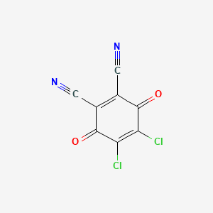 Molecular structure of Dichlorodicyanobenzoquinone