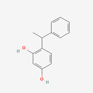 Molecular structure of Phenylethyl resorcinol