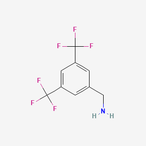Molecular structure of 3,5-Bis(trifluoromethyl)benzylamine