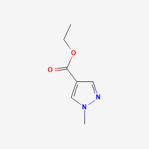 Molecular structure of ethyl 1-methyl-1H-pyrazole-4-carboxylate