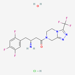 Molecular structure of Sitagliptin HCL monohydrate