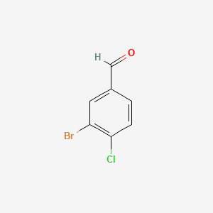 Molecular structure of 3-Bromo-4-chlorobenzaldehyde