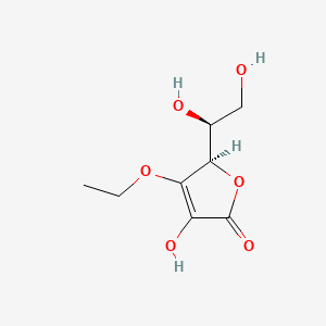 Molecular structure of 3-O-Ethyl-L-ascorbic acid