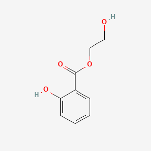 Molecular structure of 2-Hydroxyethyl Salicylate