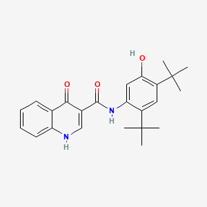 Molecular structure of Ivacaftor
