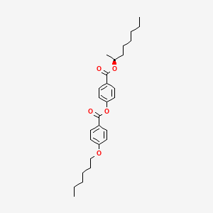 Molecular structure of S-(+)-2-Octyl 4-(4-hexyloxybenzoyloxy)benzoate