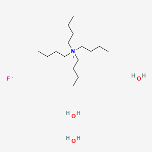 Molecular structure of Tetrabutylammonium fluoride trihydrate